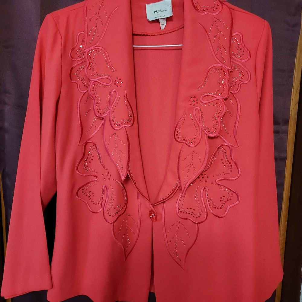 Pink 2 piece suit
